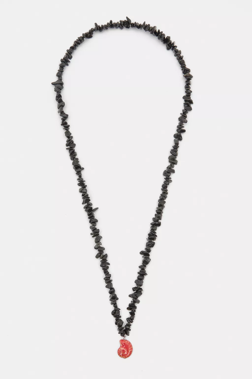 Long ceramic seashell necklace