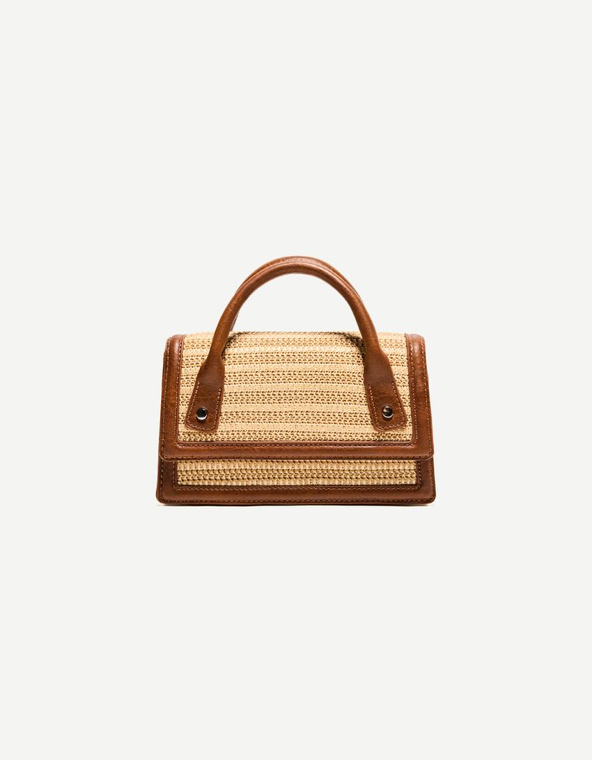 Raffia handbag