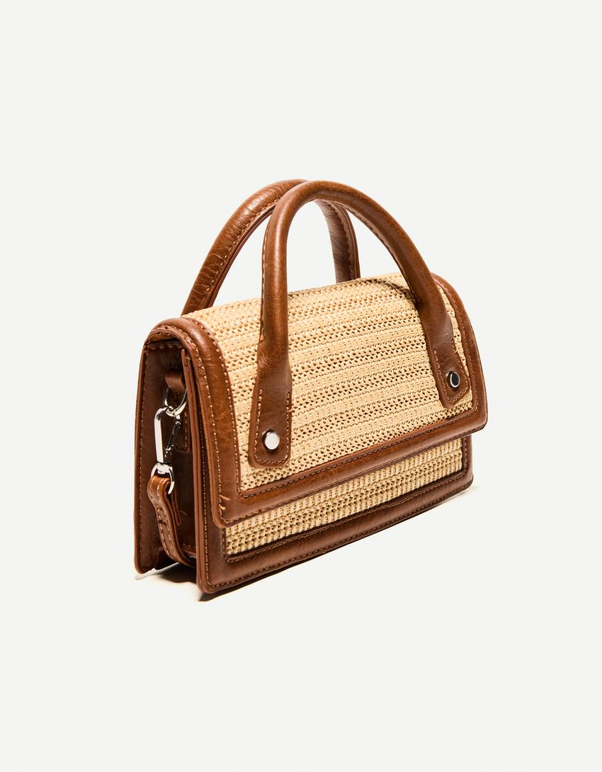 Raffia handbag