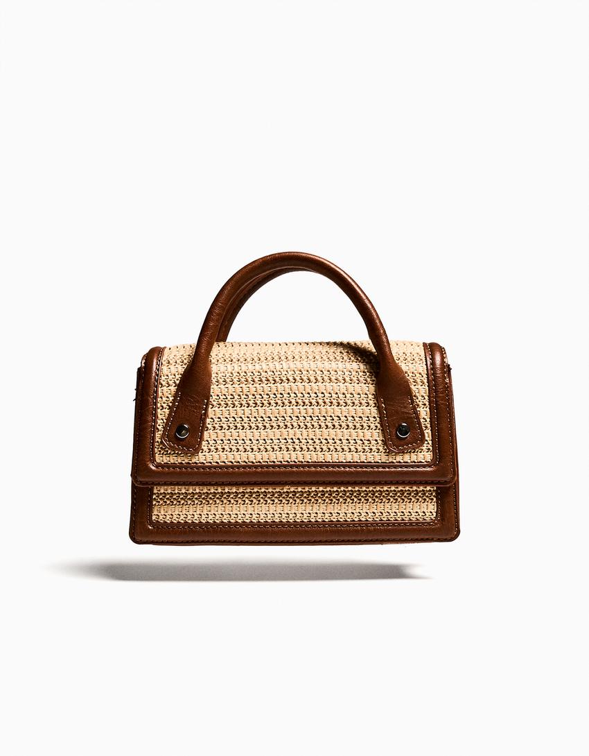 Raffia handbag