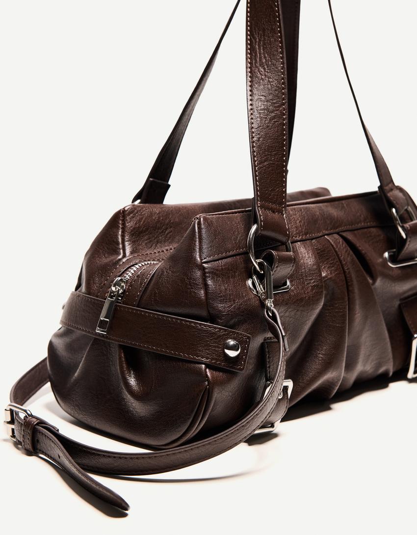 Bowling bag with buckles
