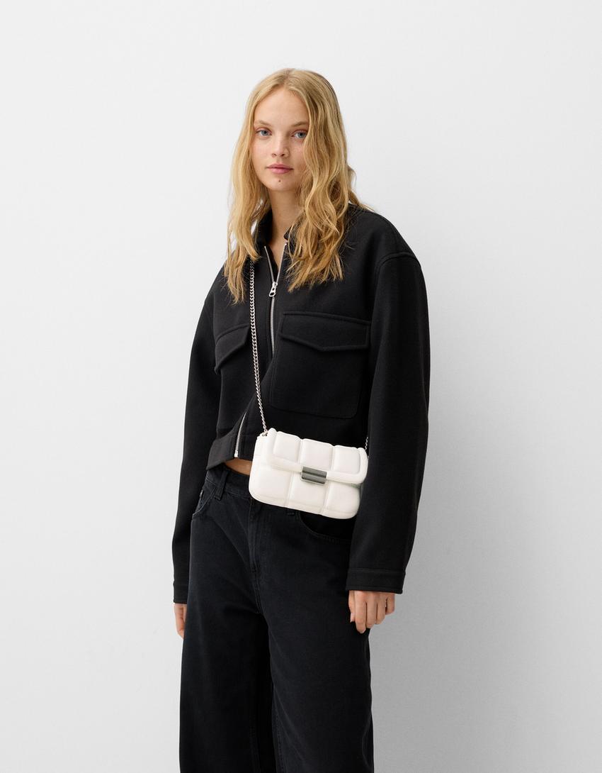 Quilted mini handbag