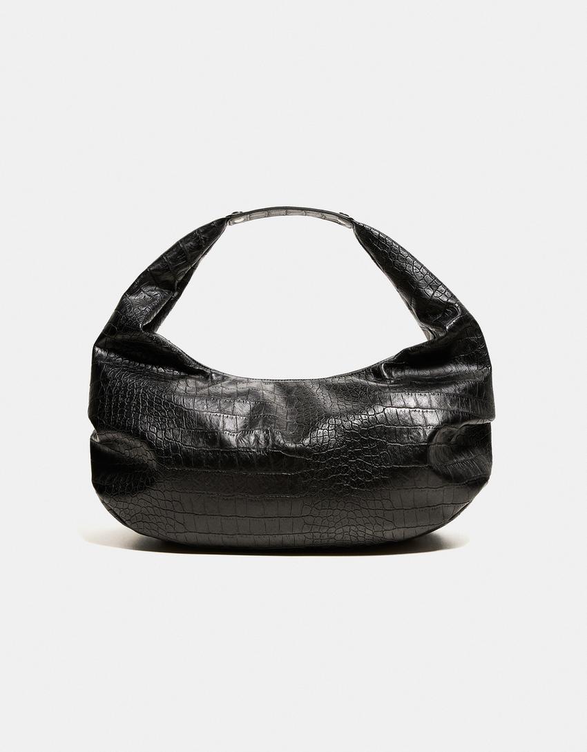 Maxi leather effect bag