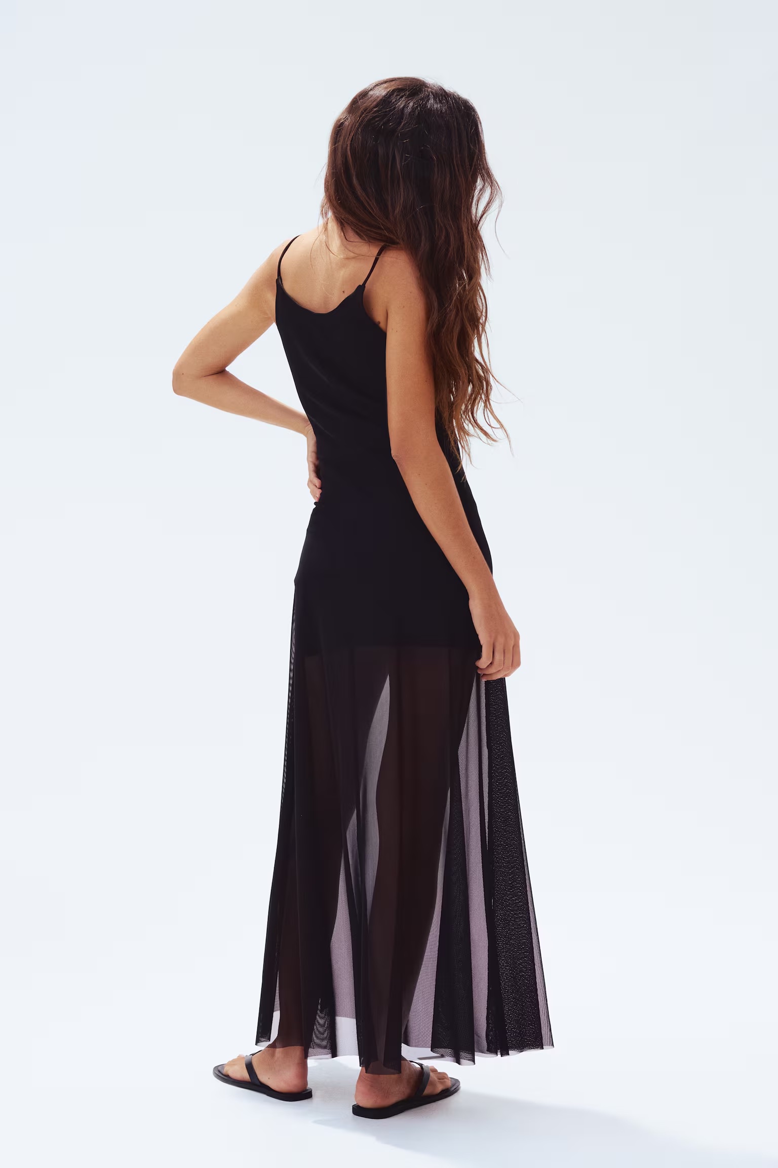 Strappy Fishnet Dress