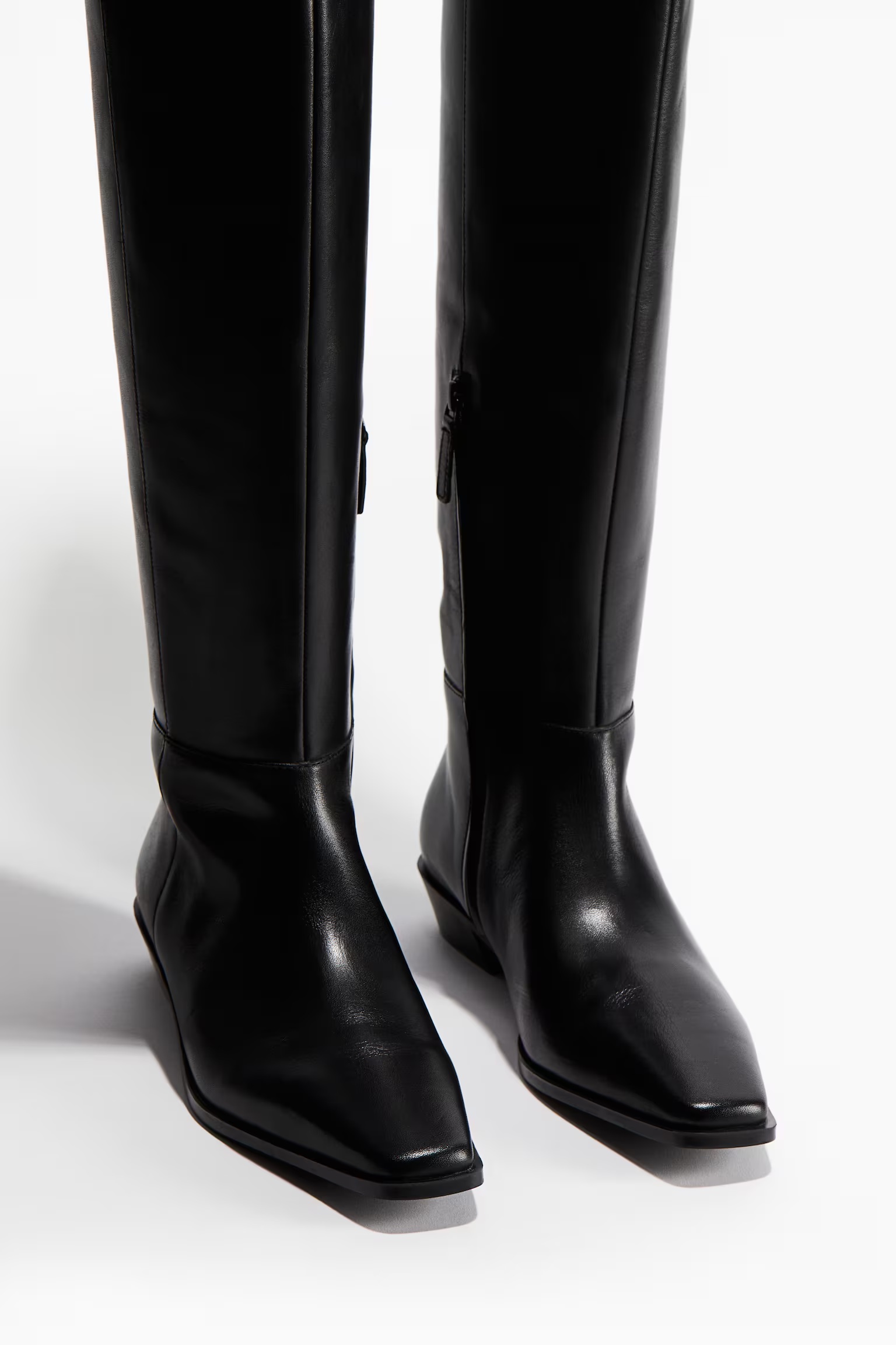 Over The Knee Leather Boots