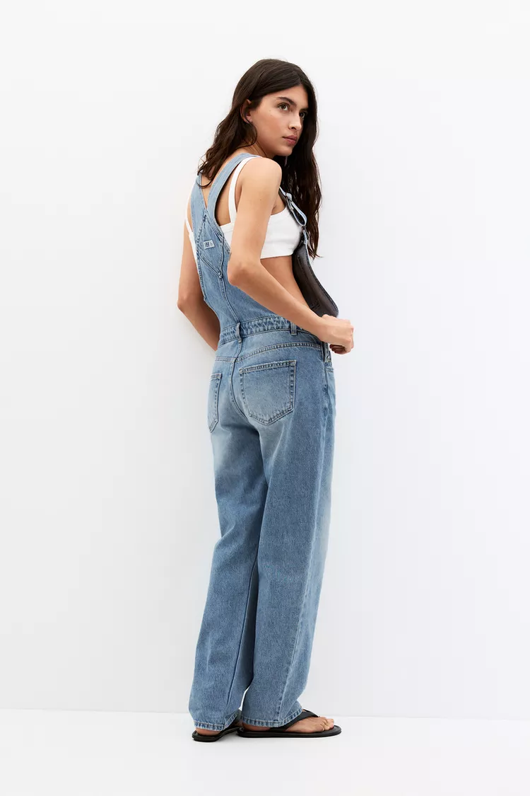 Basic denim overalls