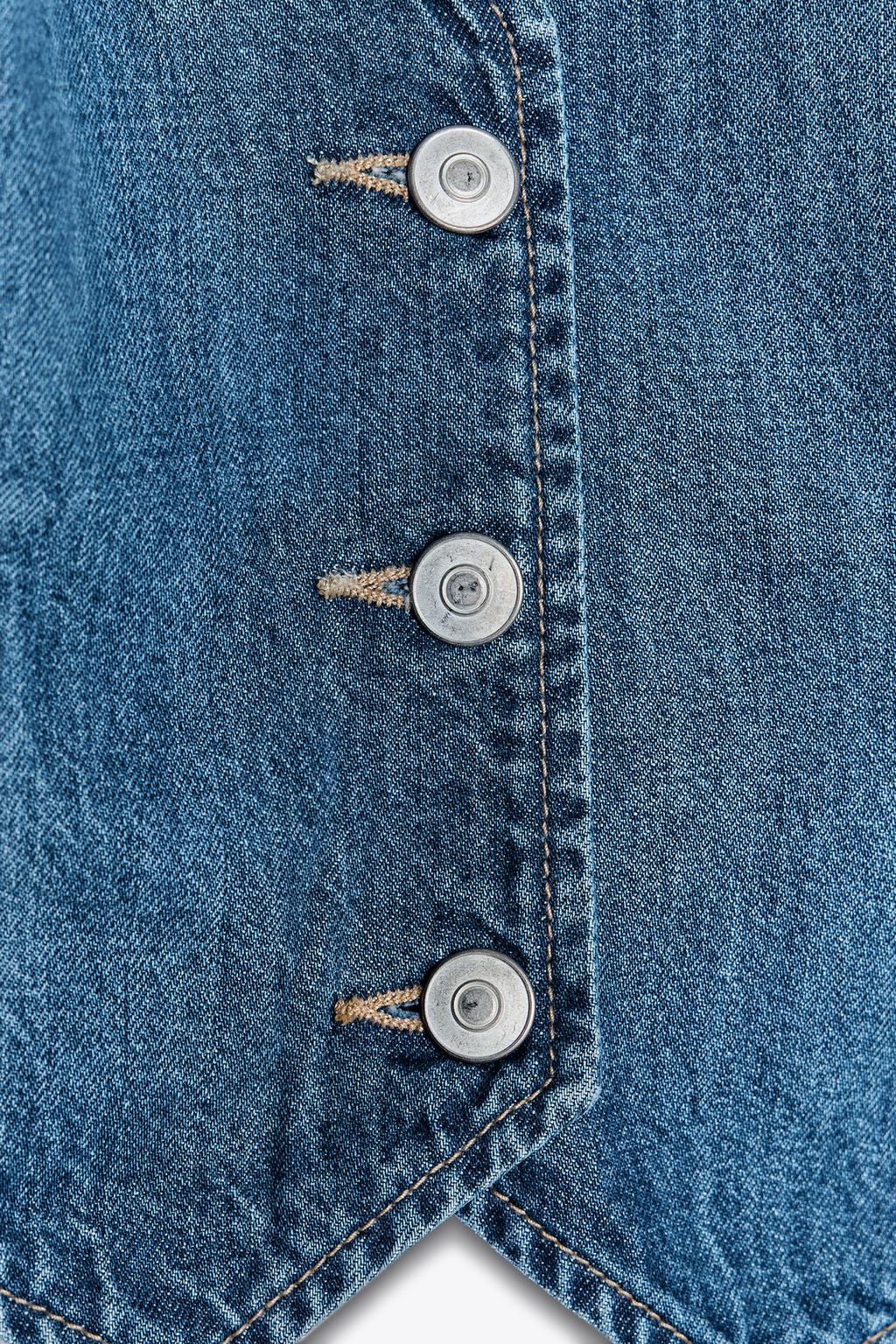 TRF OPEN BACK DENIM TOP