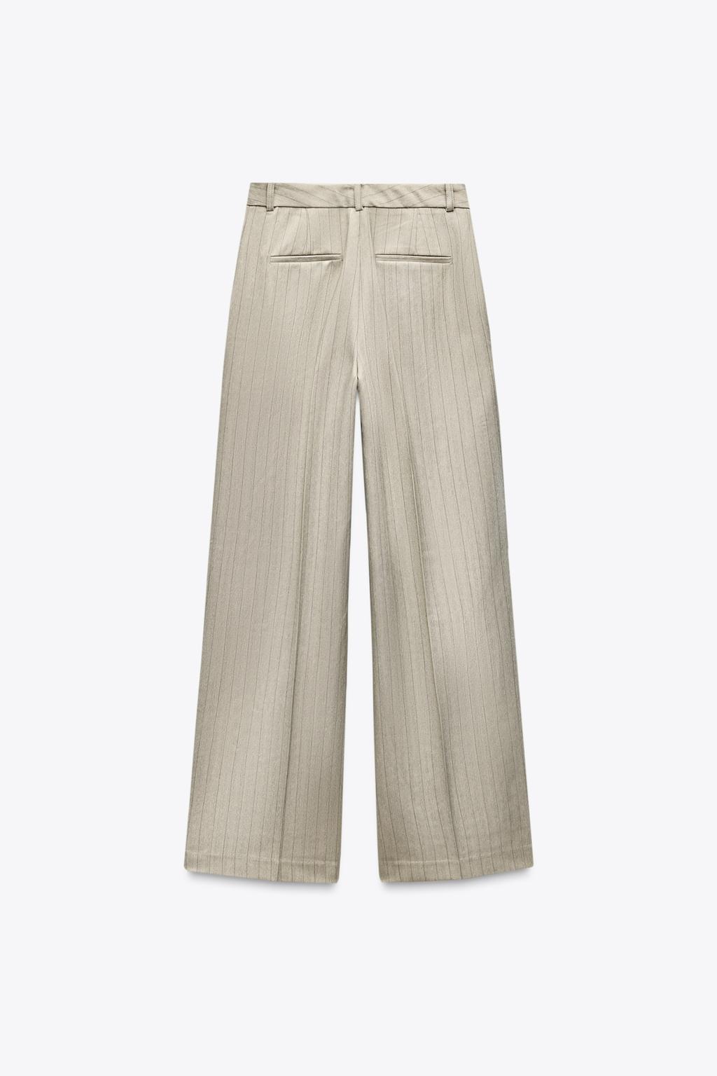 HERRINGBONE STRIPE TROUSERS