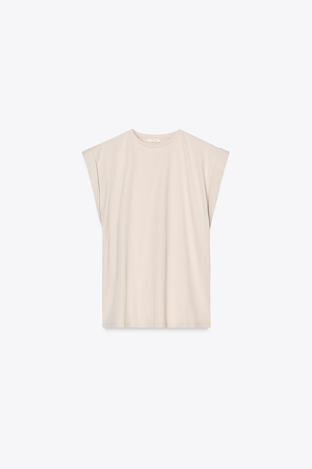 DROP SHOULDER TEXTURED T-SHIRT