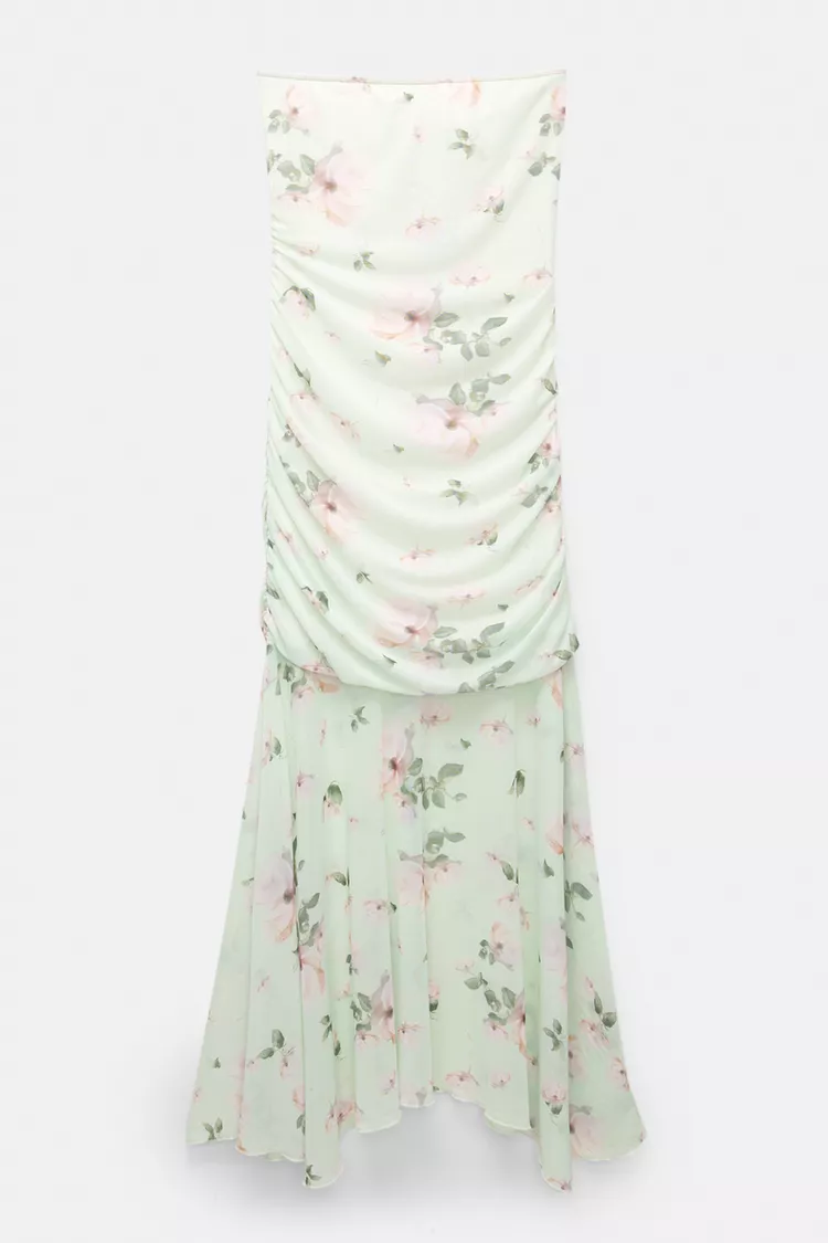 Floral pattern midi dress