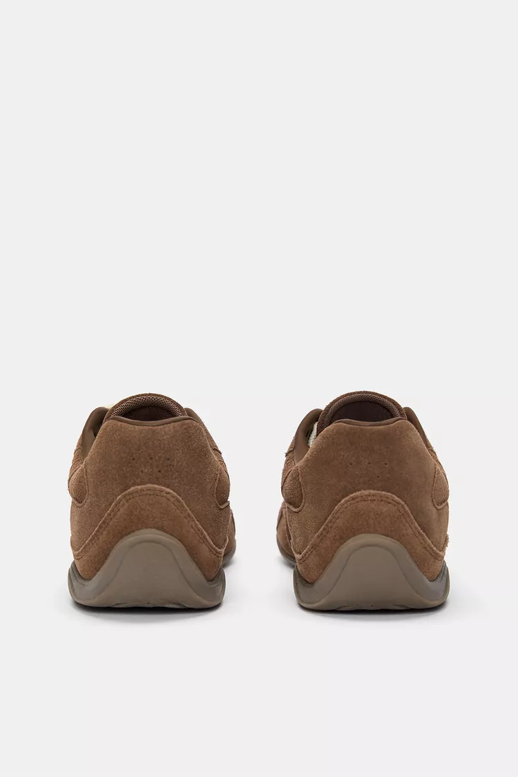 Suede leather sneakers