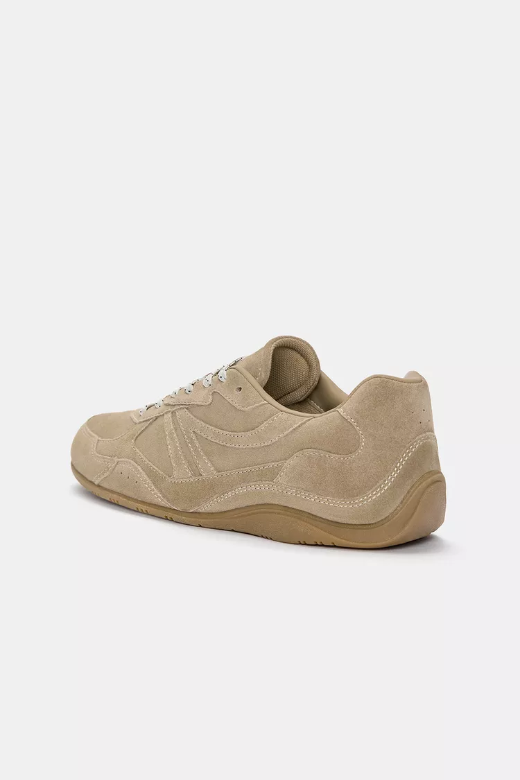 Suede leather sneakers