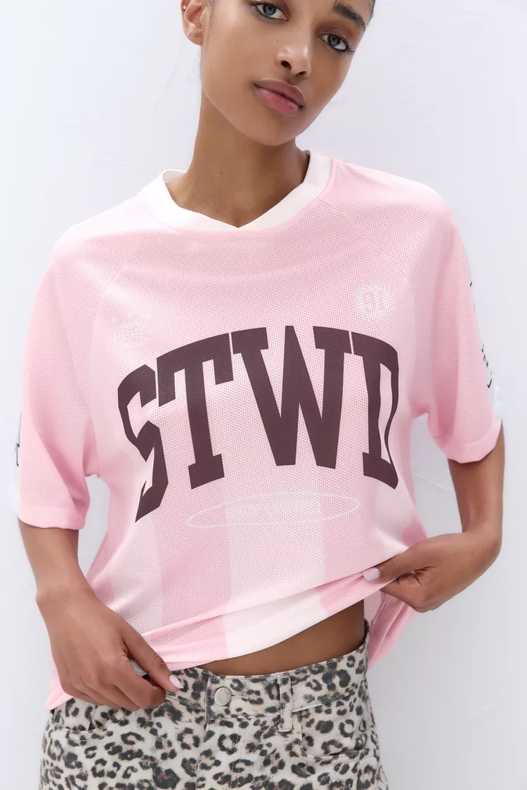 Pink 91 STWD football shirt