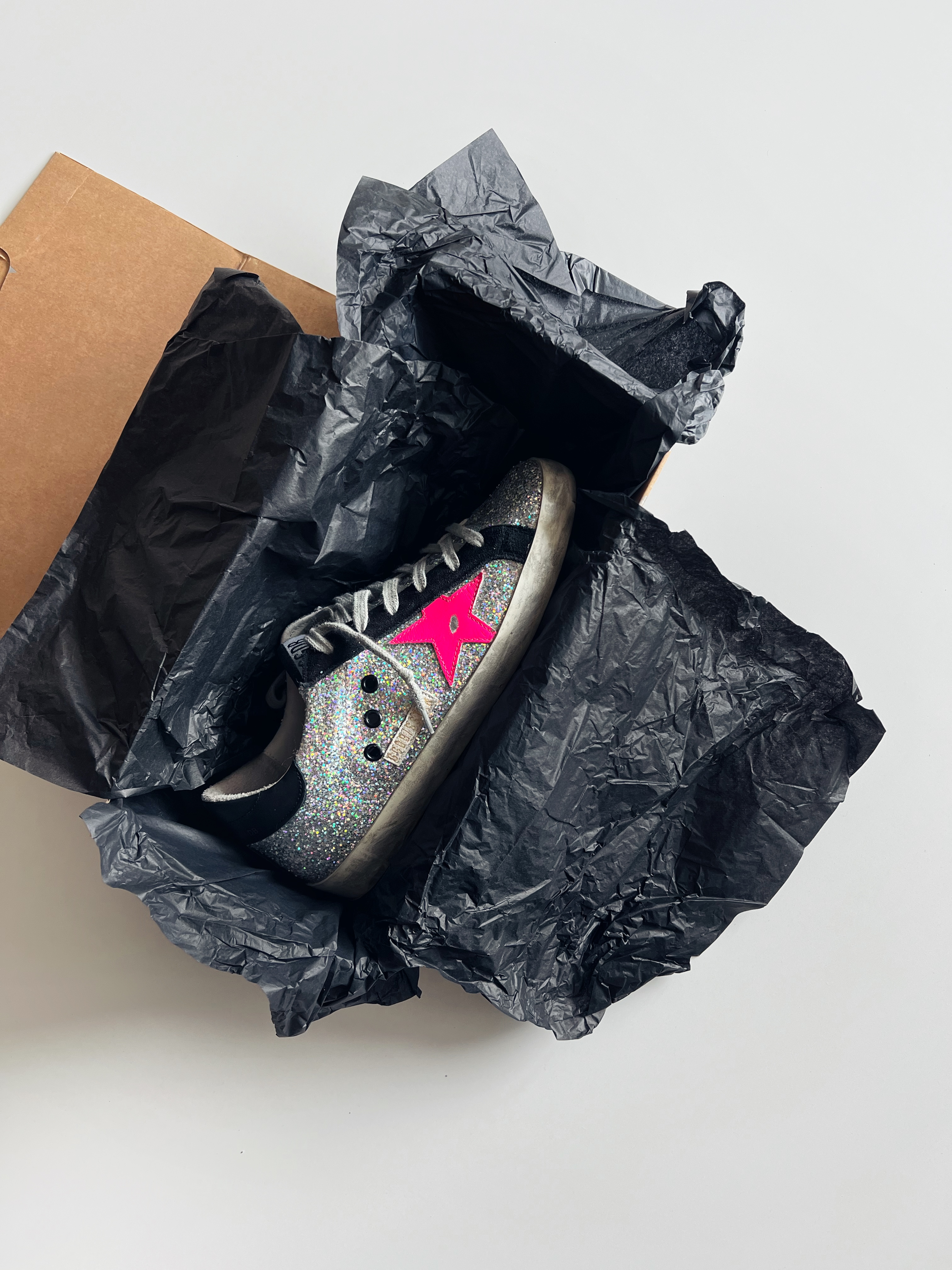 Silver/ fluor pink Superstar