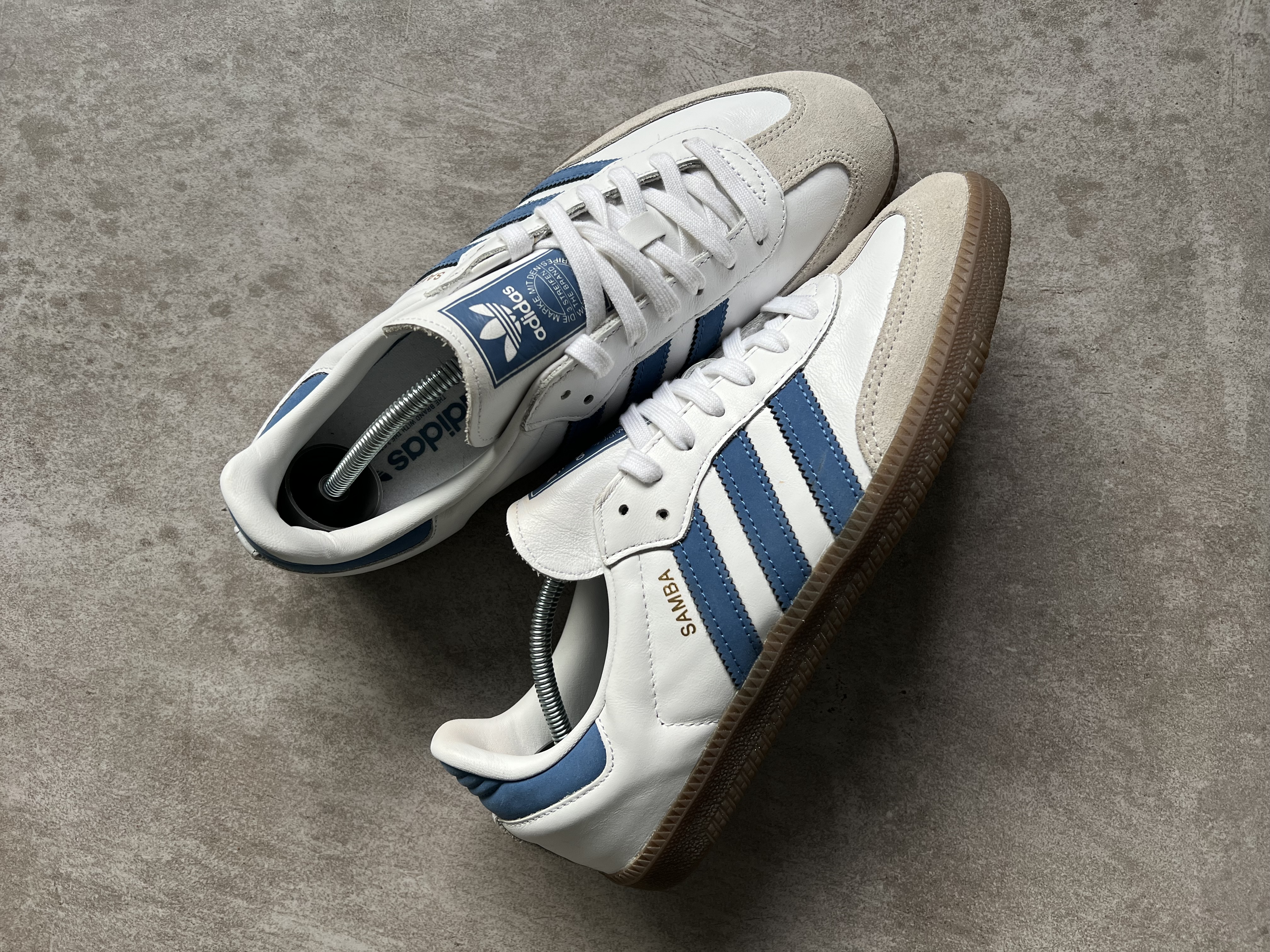 Adidas Samba White & Blue