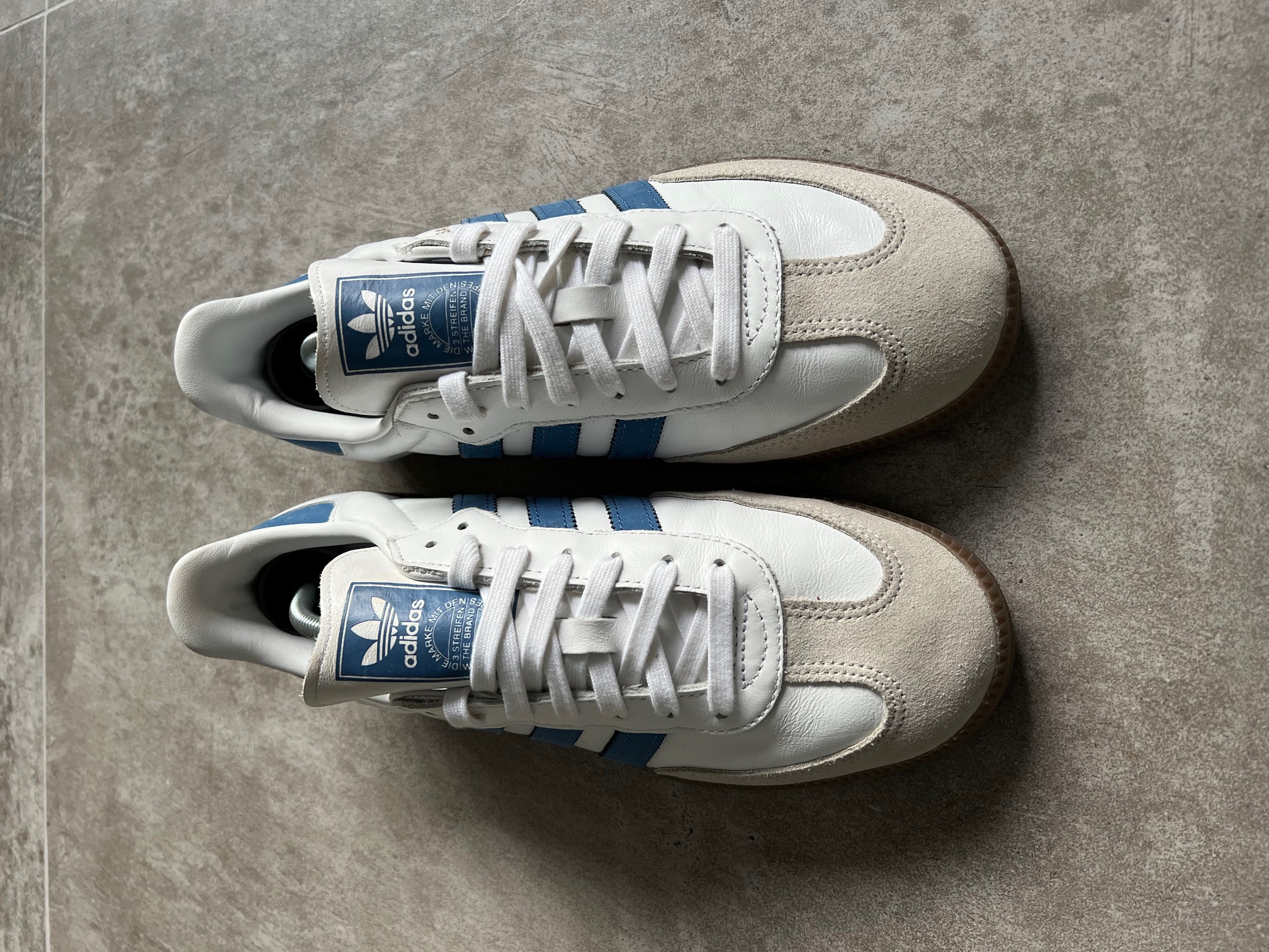 Adidas Samba White & Blue