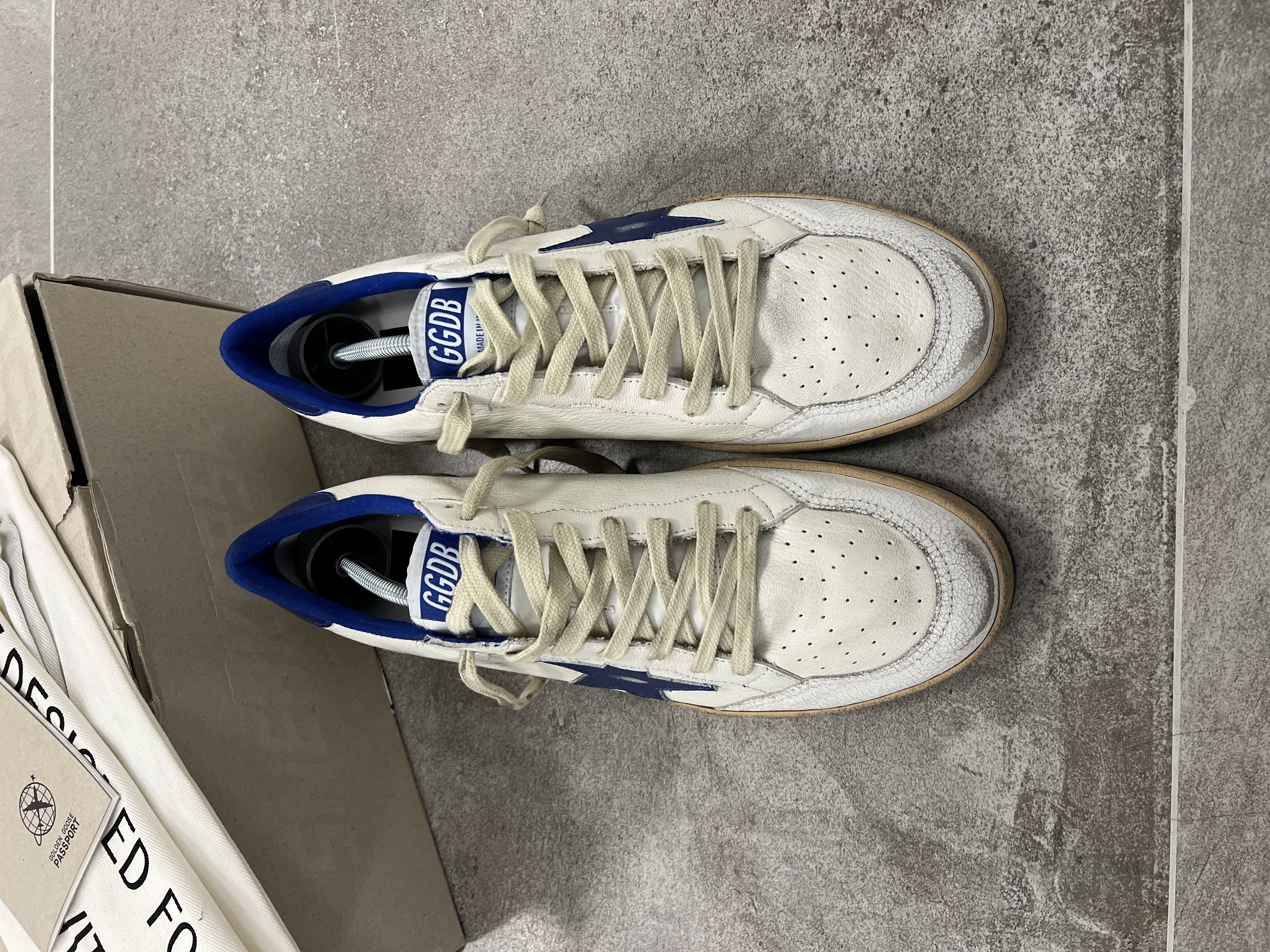 Golden Goose Ball Star White & Blue