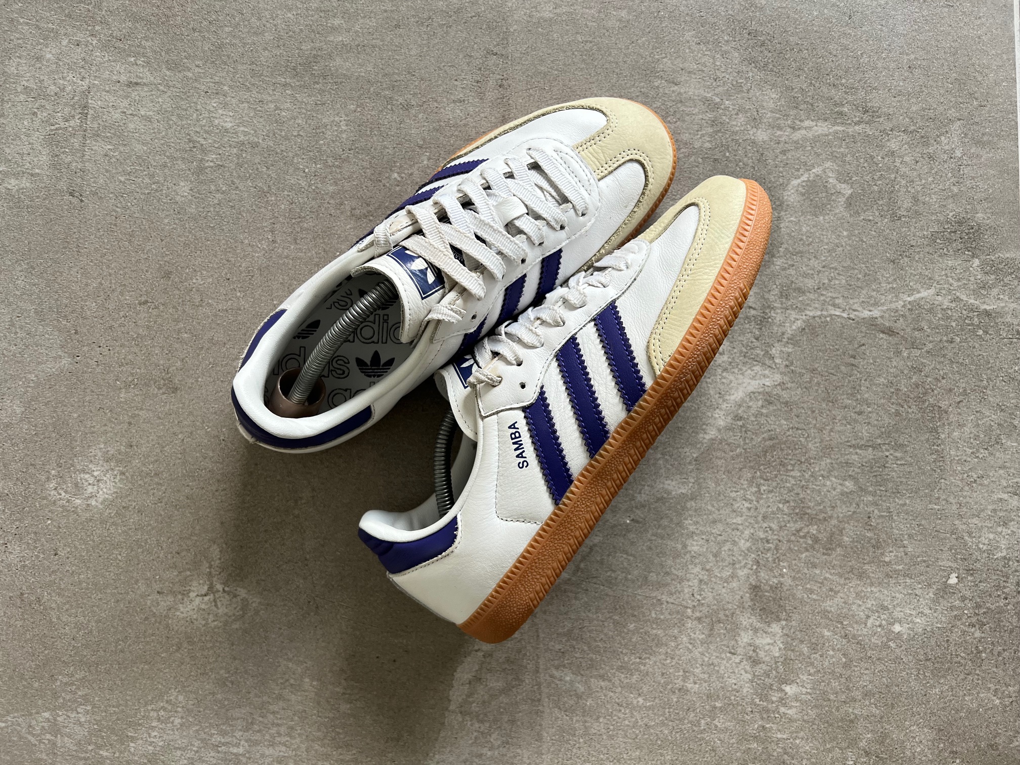 Adidas Samba White & Purple