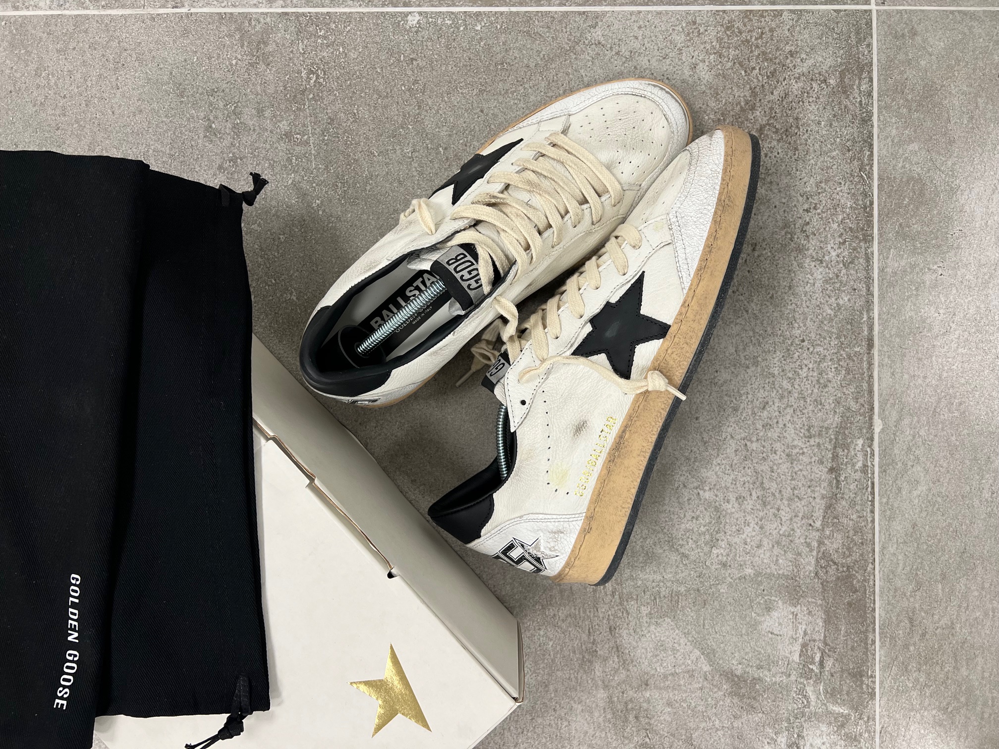 Golden Goose Ball Star White & Black