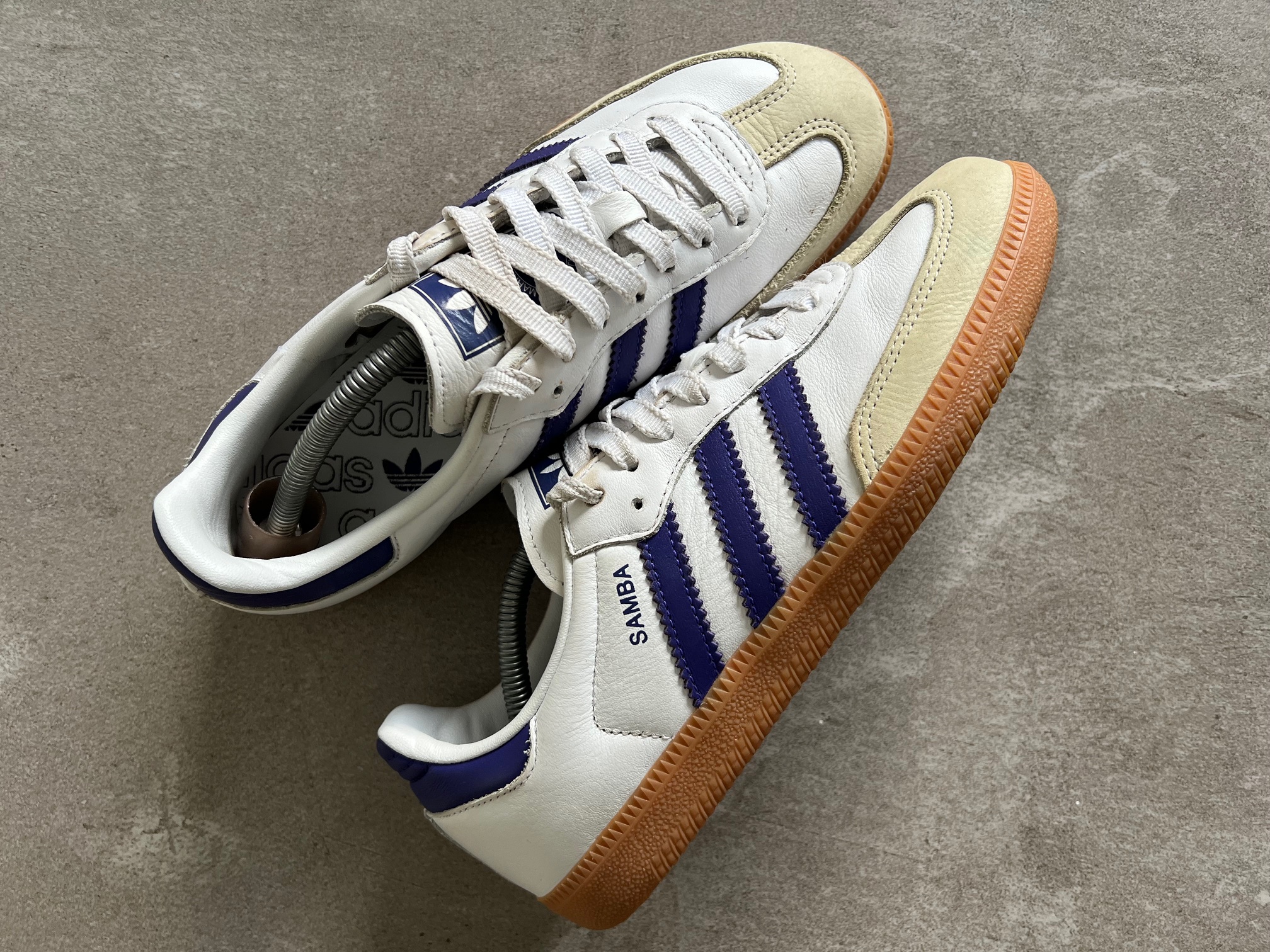 Adidas Samba White & Purple