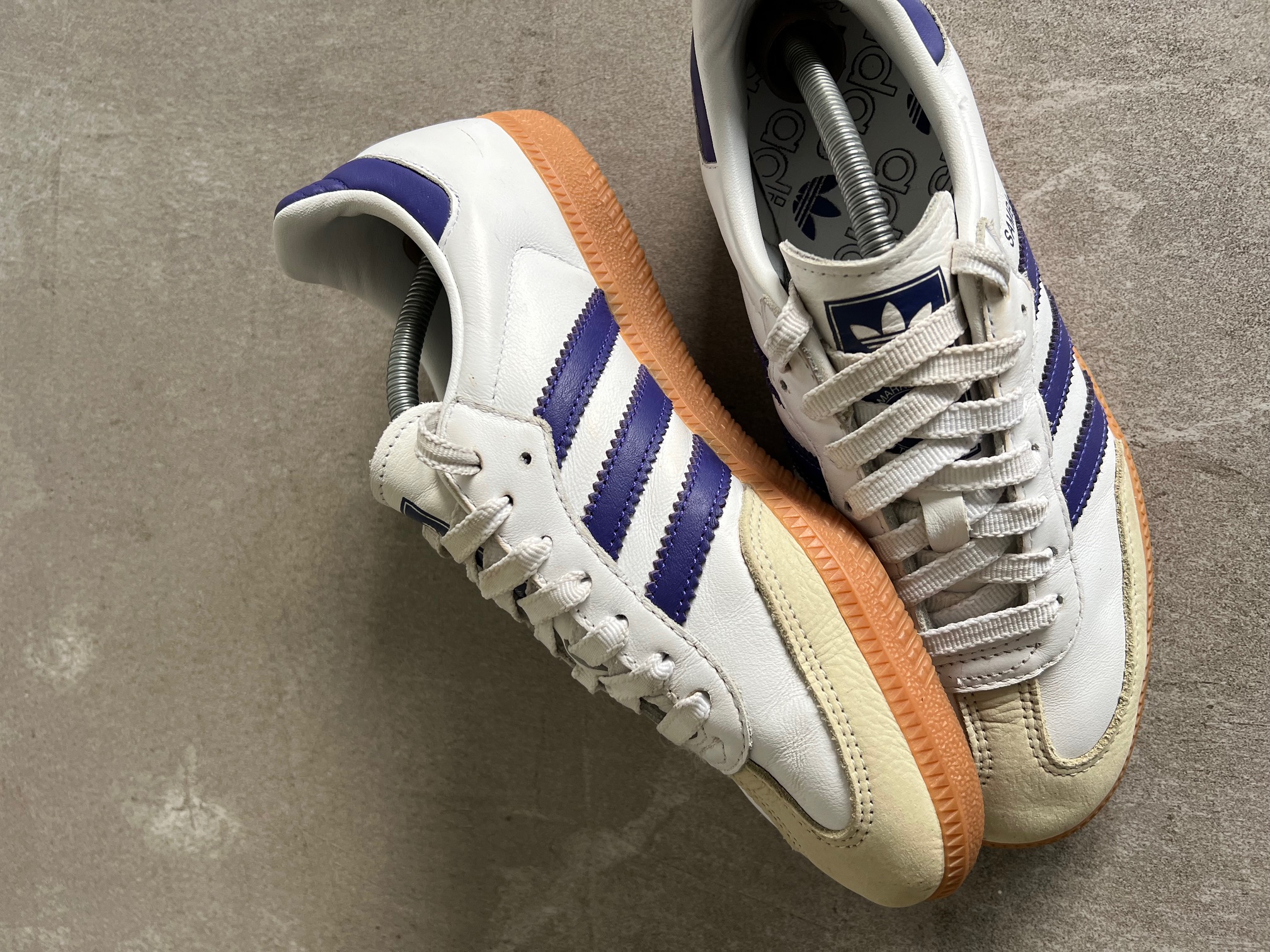 Adidas Samba White & Purple