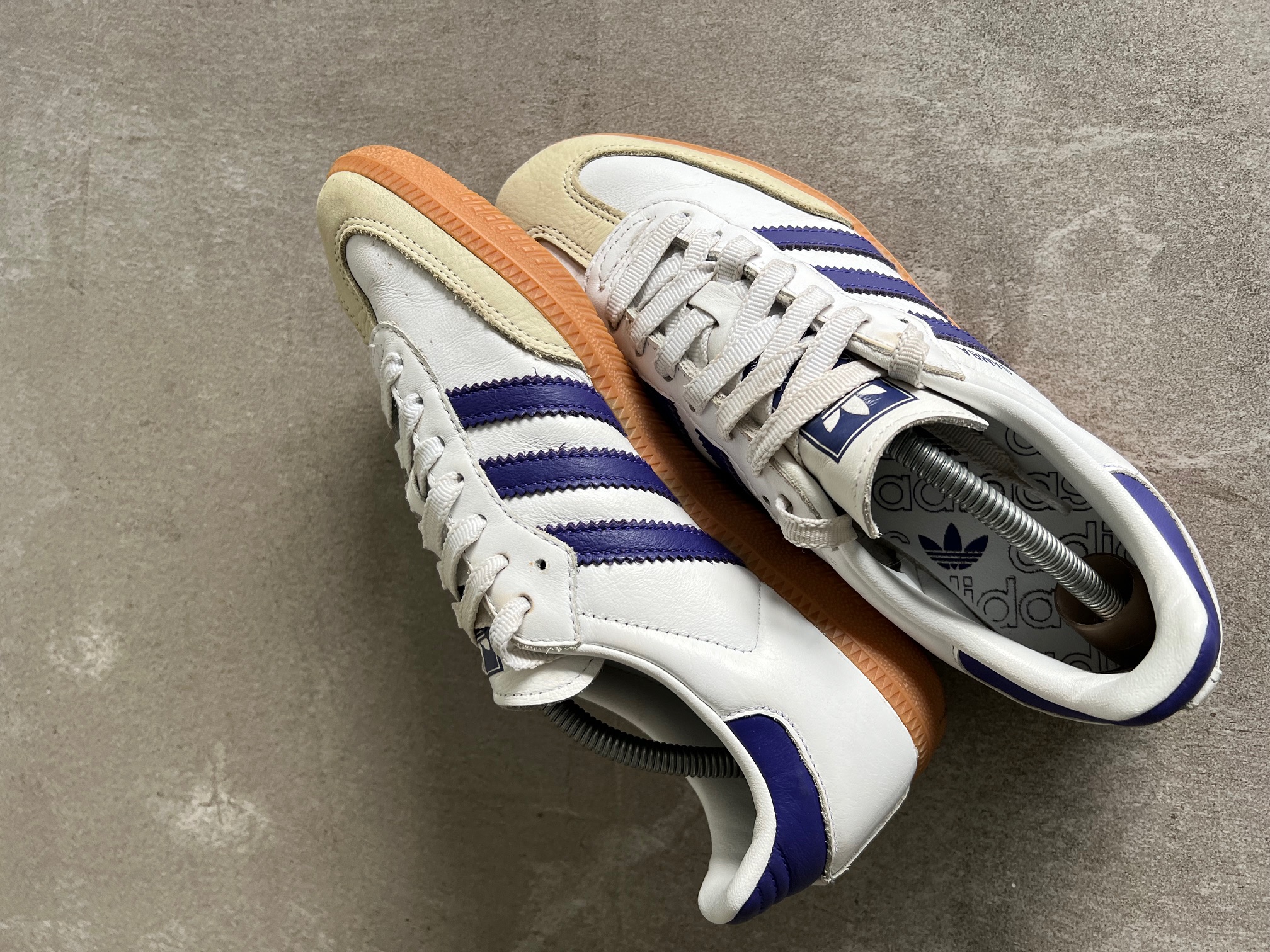 Adidas Samba White & Purple