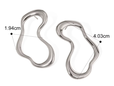 Teulrip Fashion Irregular Unique Earring  Trendy Jewelry for Girls & Women