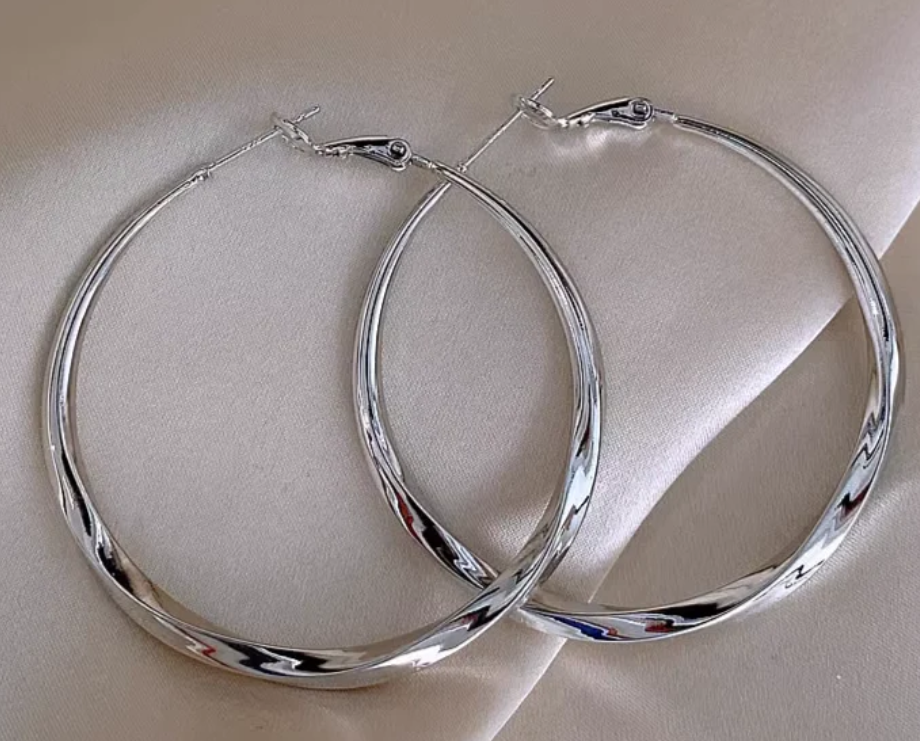 Teulrip Large Circle Hoop Earrings  Big Round Jewelry for Girls & Women