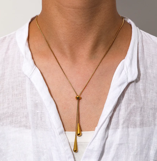 TEULRIP Snake Bone Chain Necklace