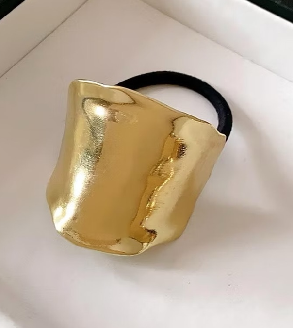 TEULRIP Metal Gold Hair Cuffs – Stylish Wrap Hair Ties for Girls & Women