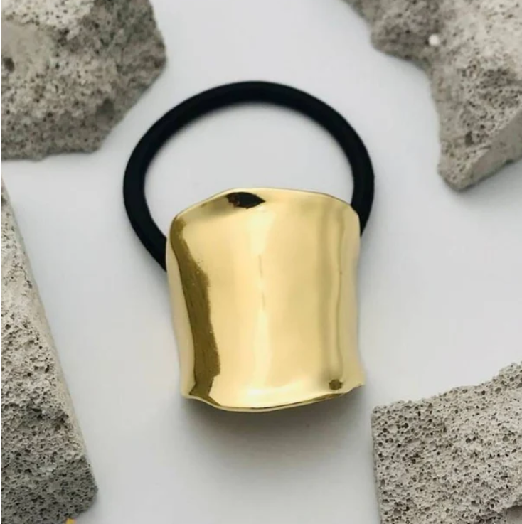 TEULRIP Metal Gold Hair Cuffs – Stylish Wrap Hair Ties for Girls & Women