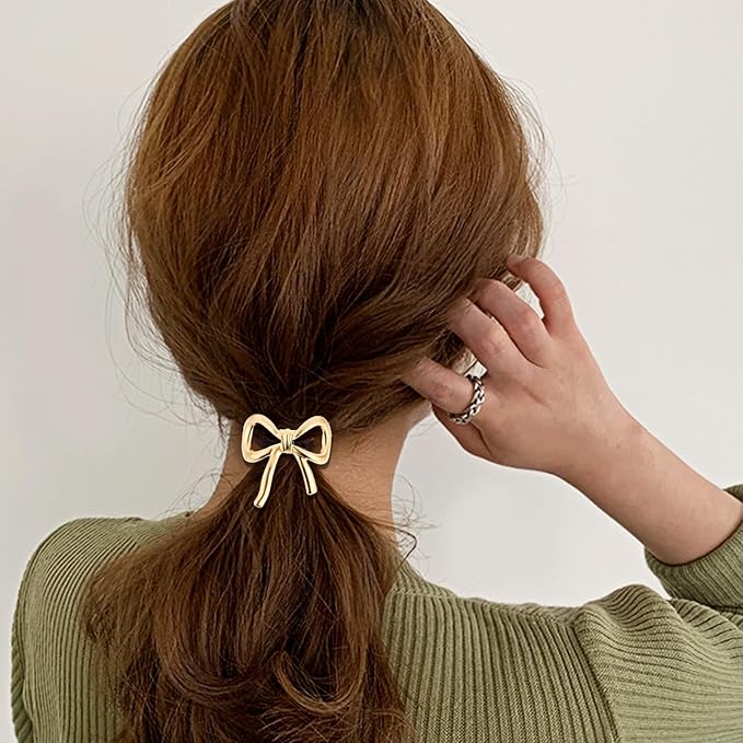 TEULRIP Bowknot Metal Hair Cuffs – Elegant & Stylish Hair Accessories
