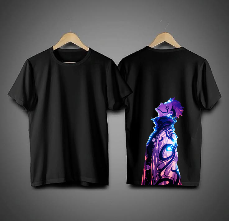 Anime Graphic Black T-Shirt