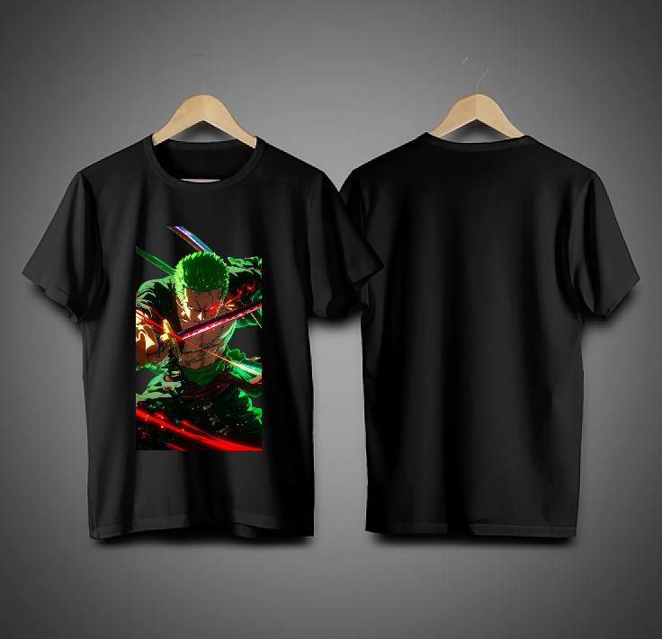 Anime Graphic Black T-Shirt
