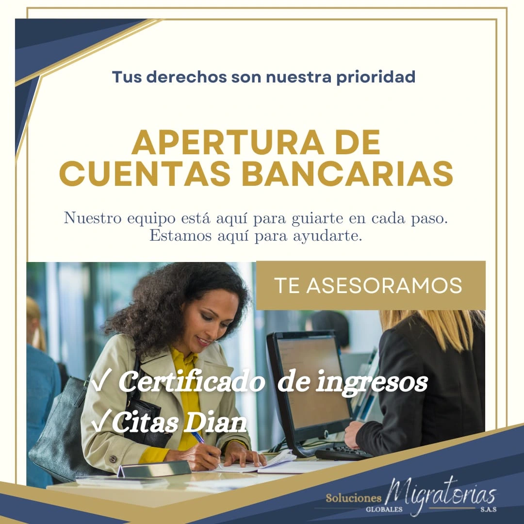 Apertura de cuentas bancarias