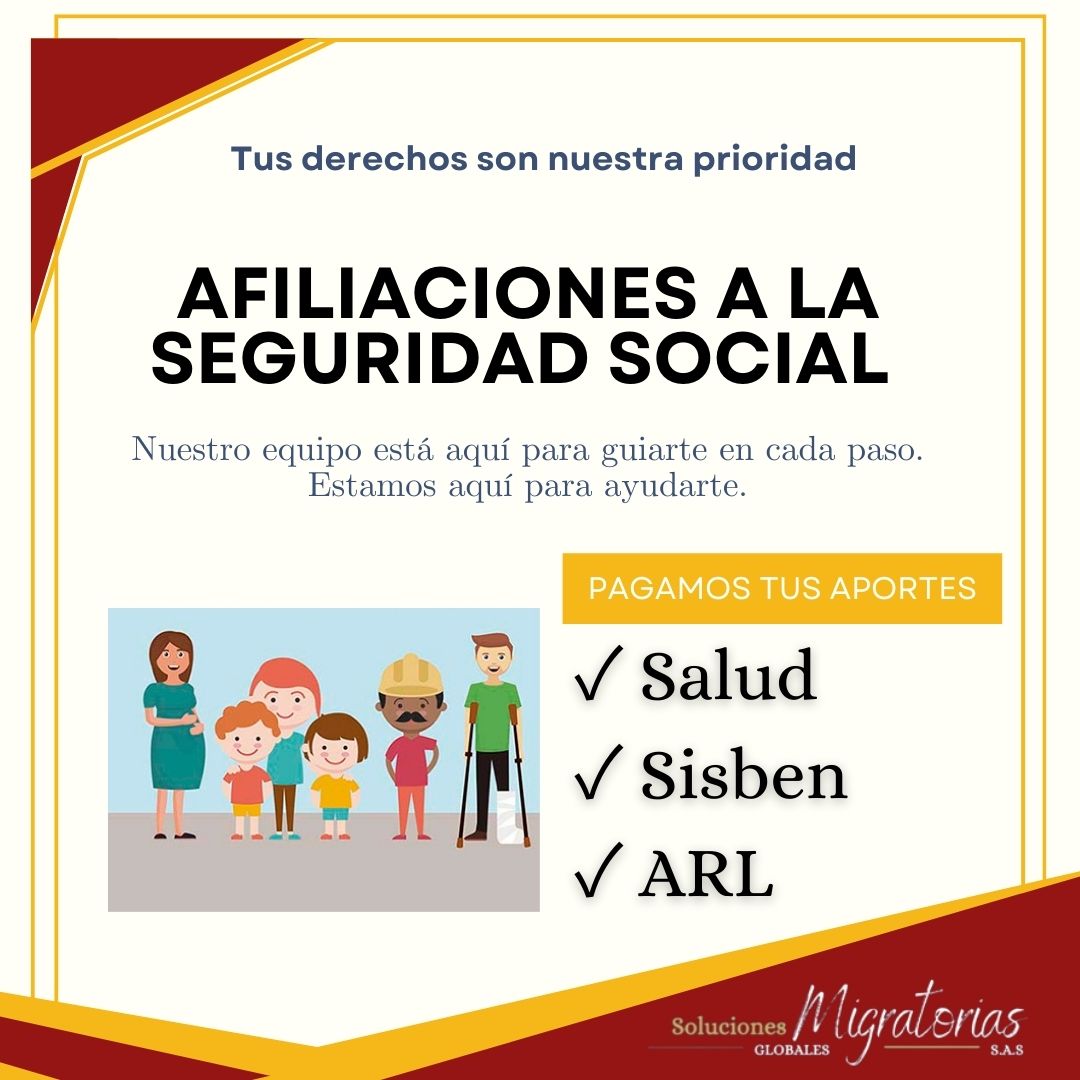 Afiliaciones a la seguridad social