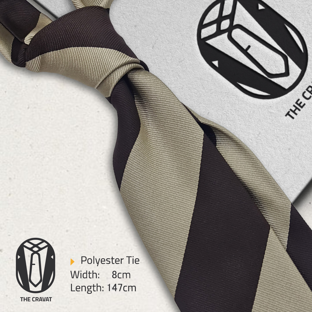 Stripes Brown Necktie