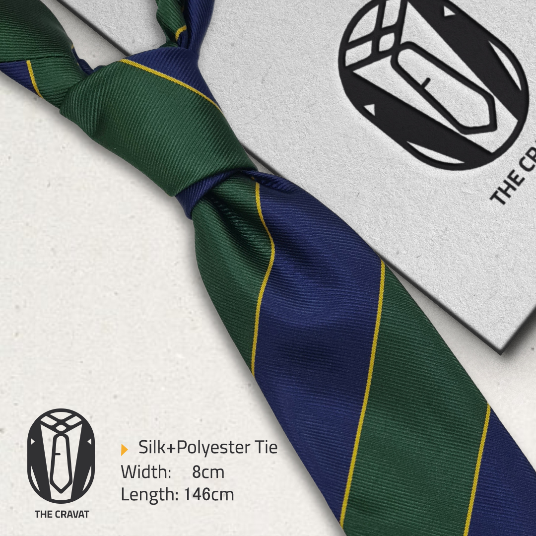 Stripes Blue & Green Necktie