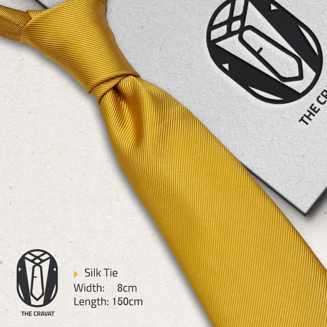 Solid Yellow Necktie