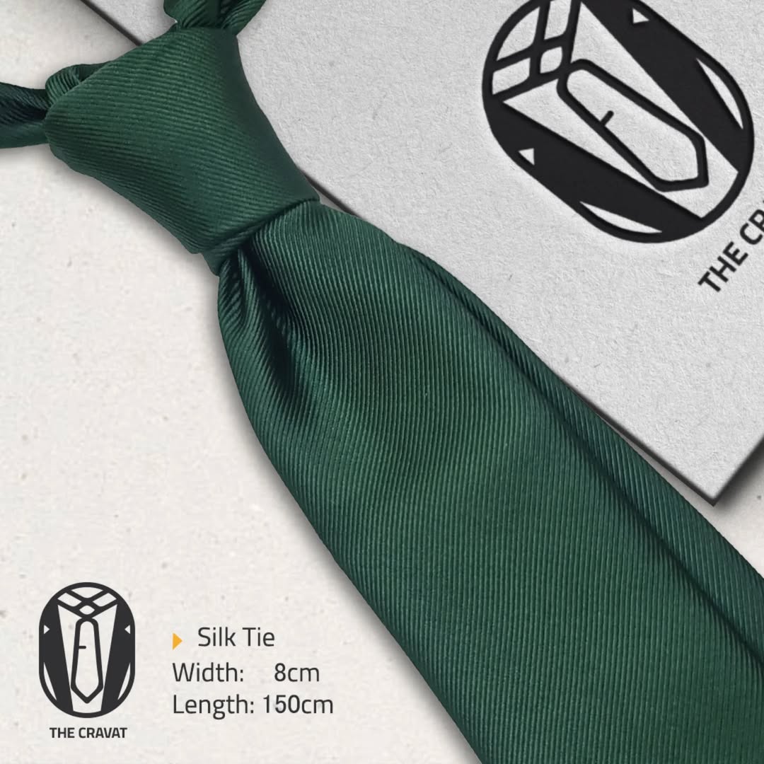 Solid Green Necktie