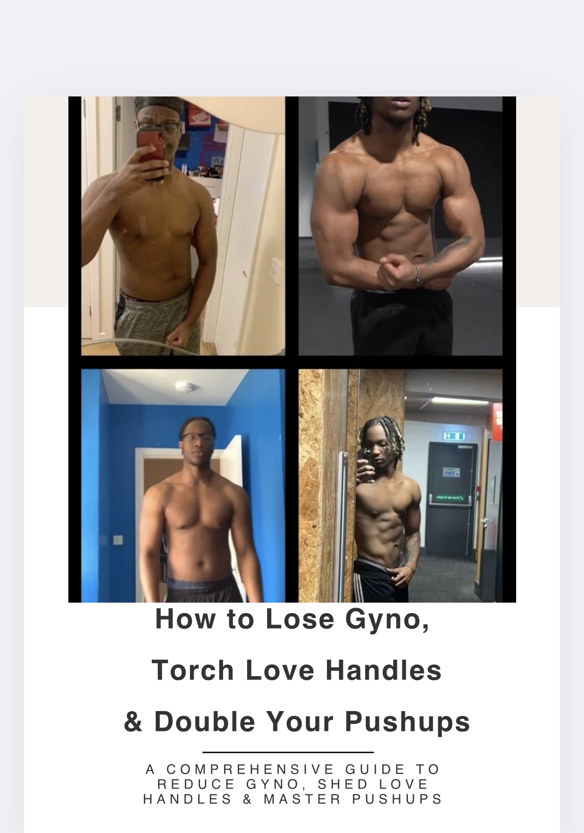 How to Lose Gyno, Torch Love Handles & Double Pushups