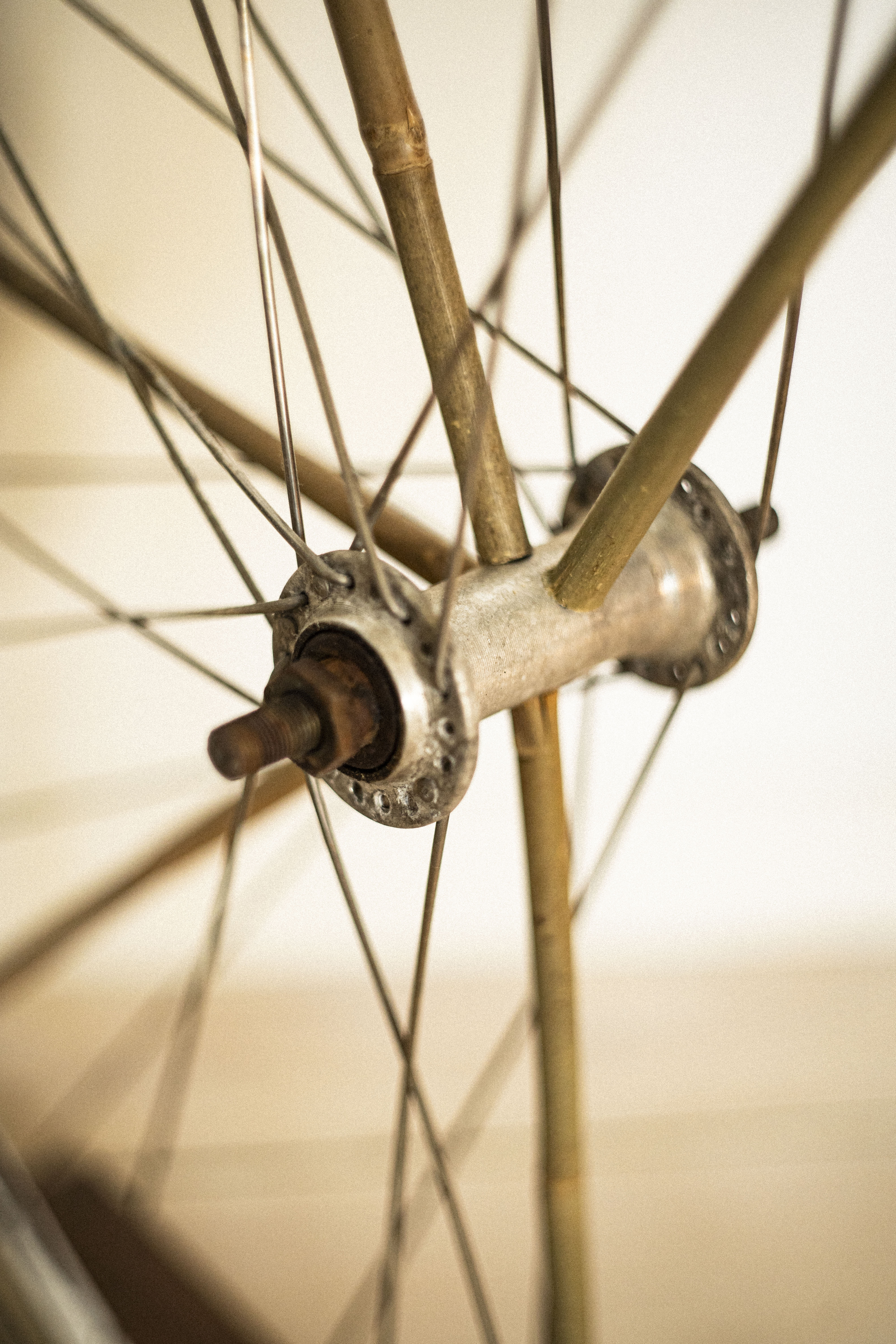 Handmade Bycicle Wheel Lamp