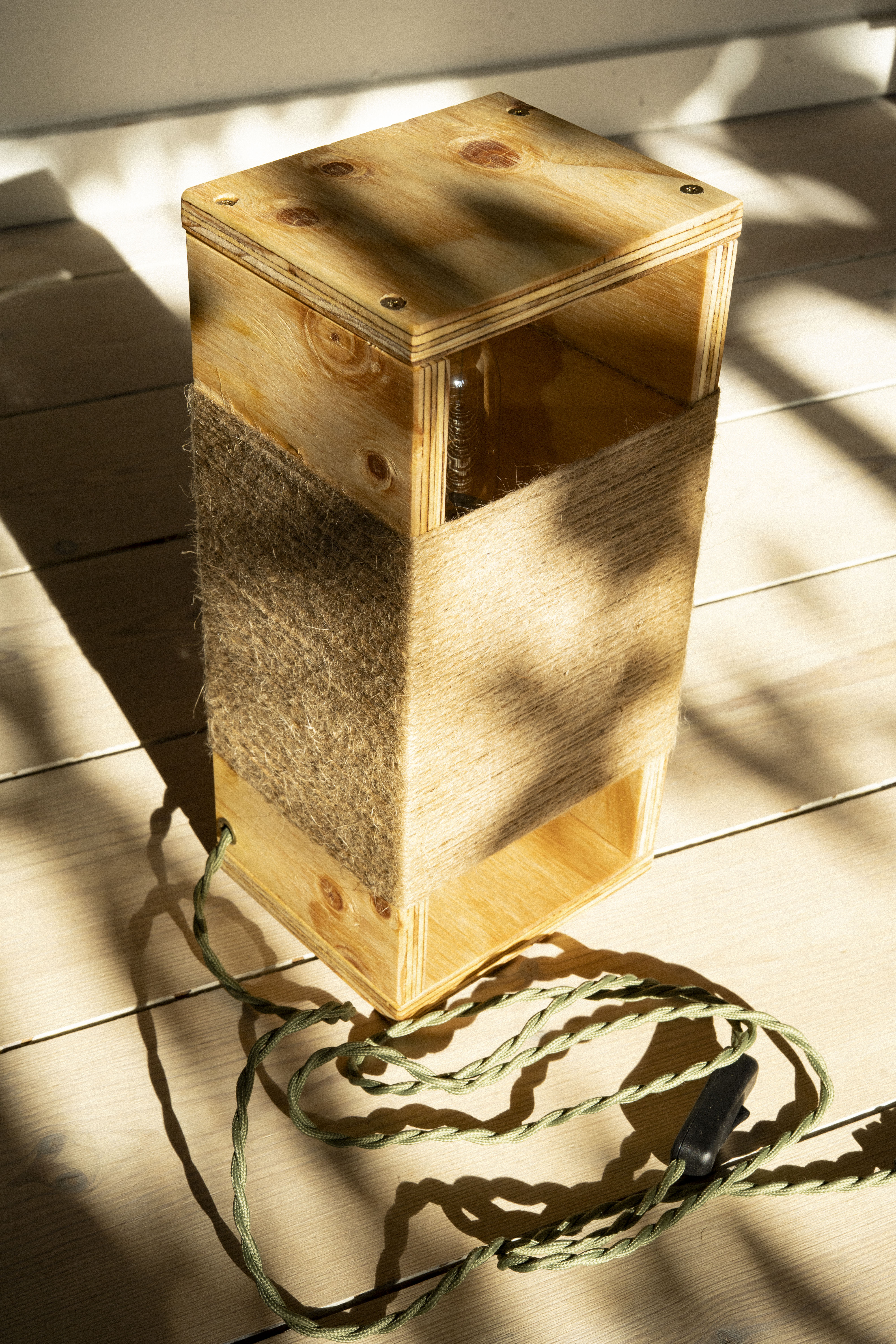 Handmade Wooden Lamp