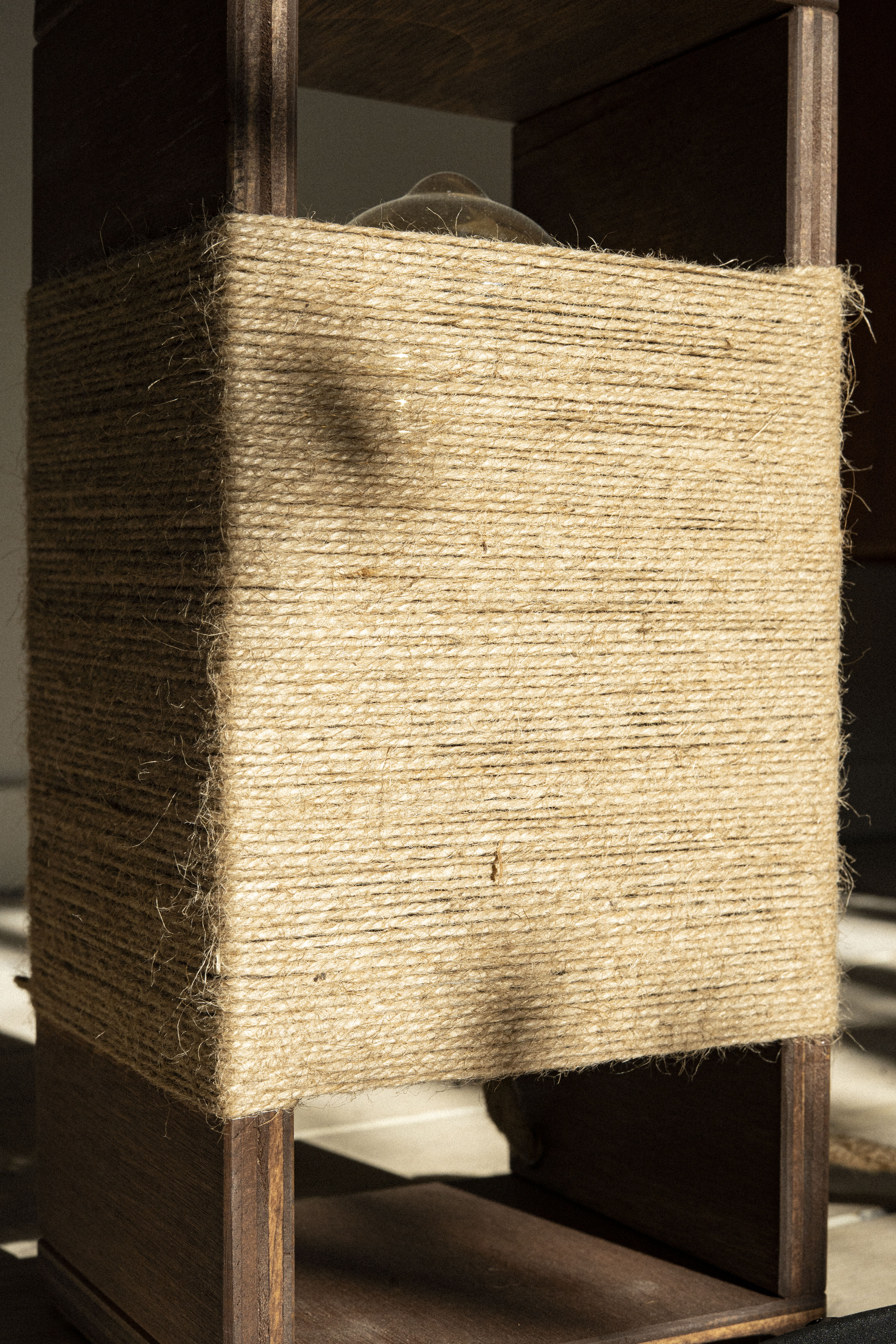 Handmade Rectangular Wooden Lamp