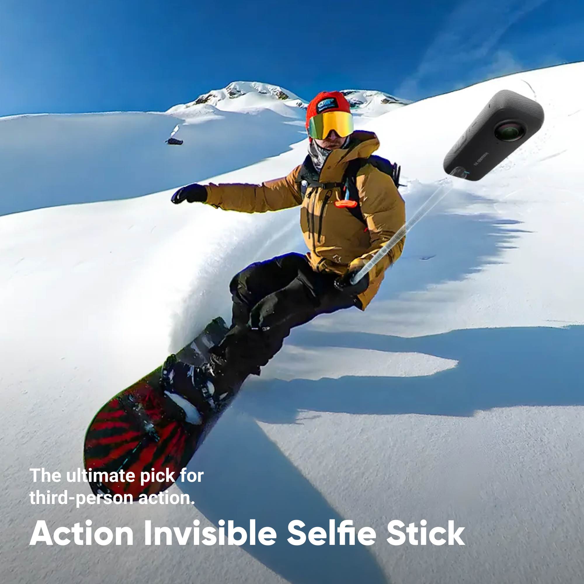 Action Invisible Selfie Stick 100cm