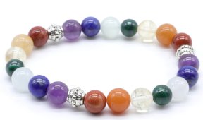 Bracelet 7 Chakras PREMIUM 1-Mix perles 8mm