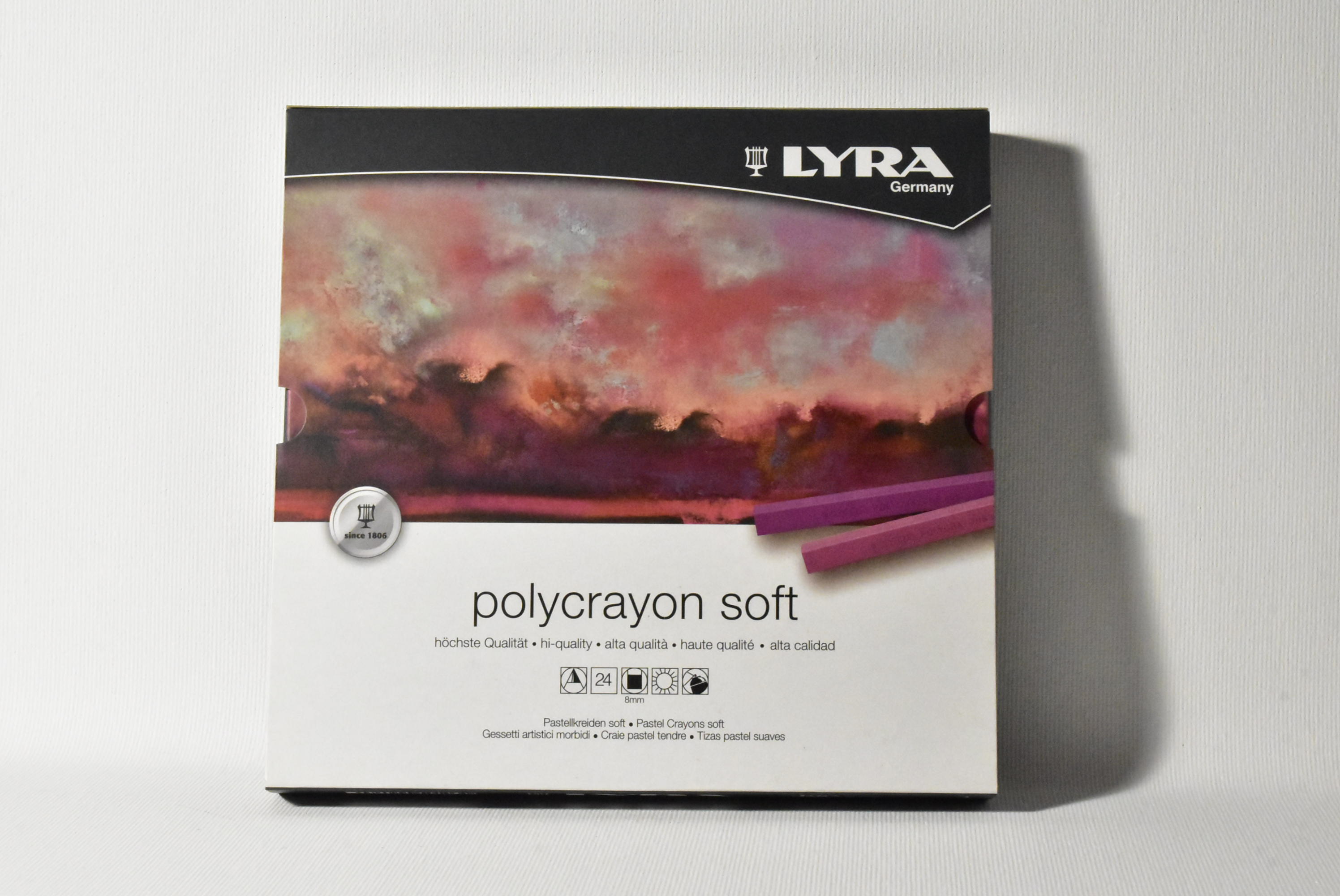 LYRA POLYCRAYONS SET GESSETTI PASTELLI MORBIDI QUADRATI  24 PZ		