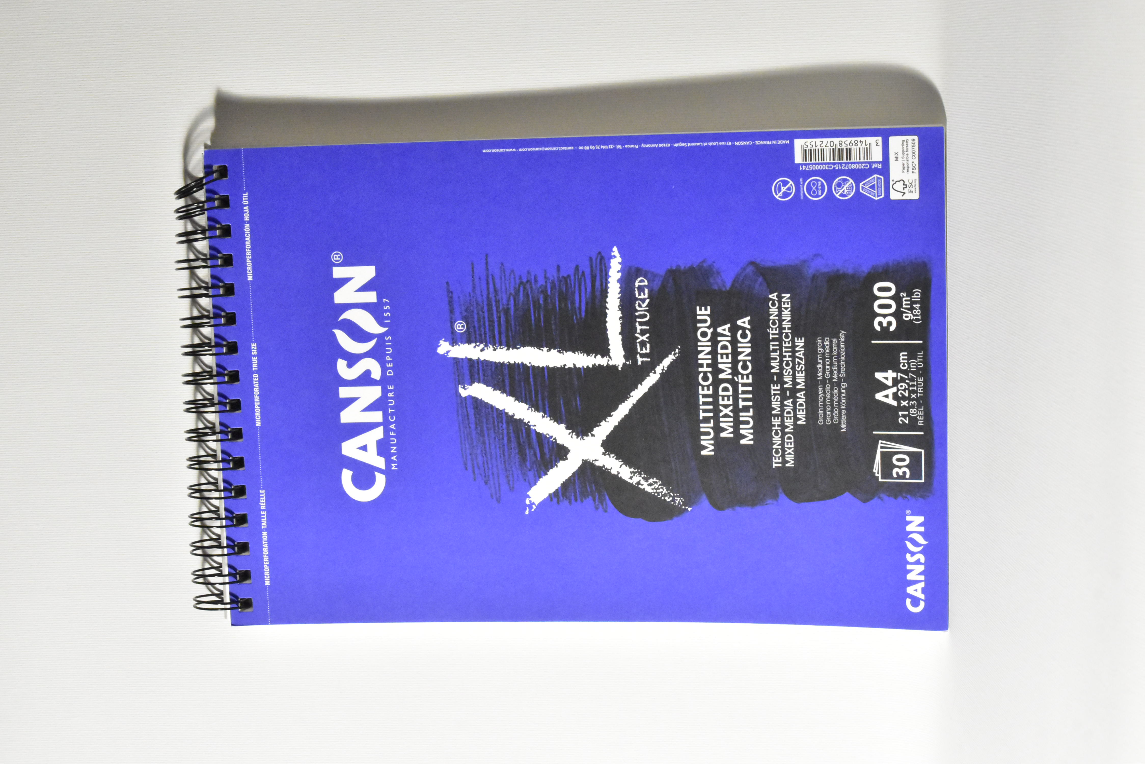 CANSON Album XL mix media textured 30F 300G			