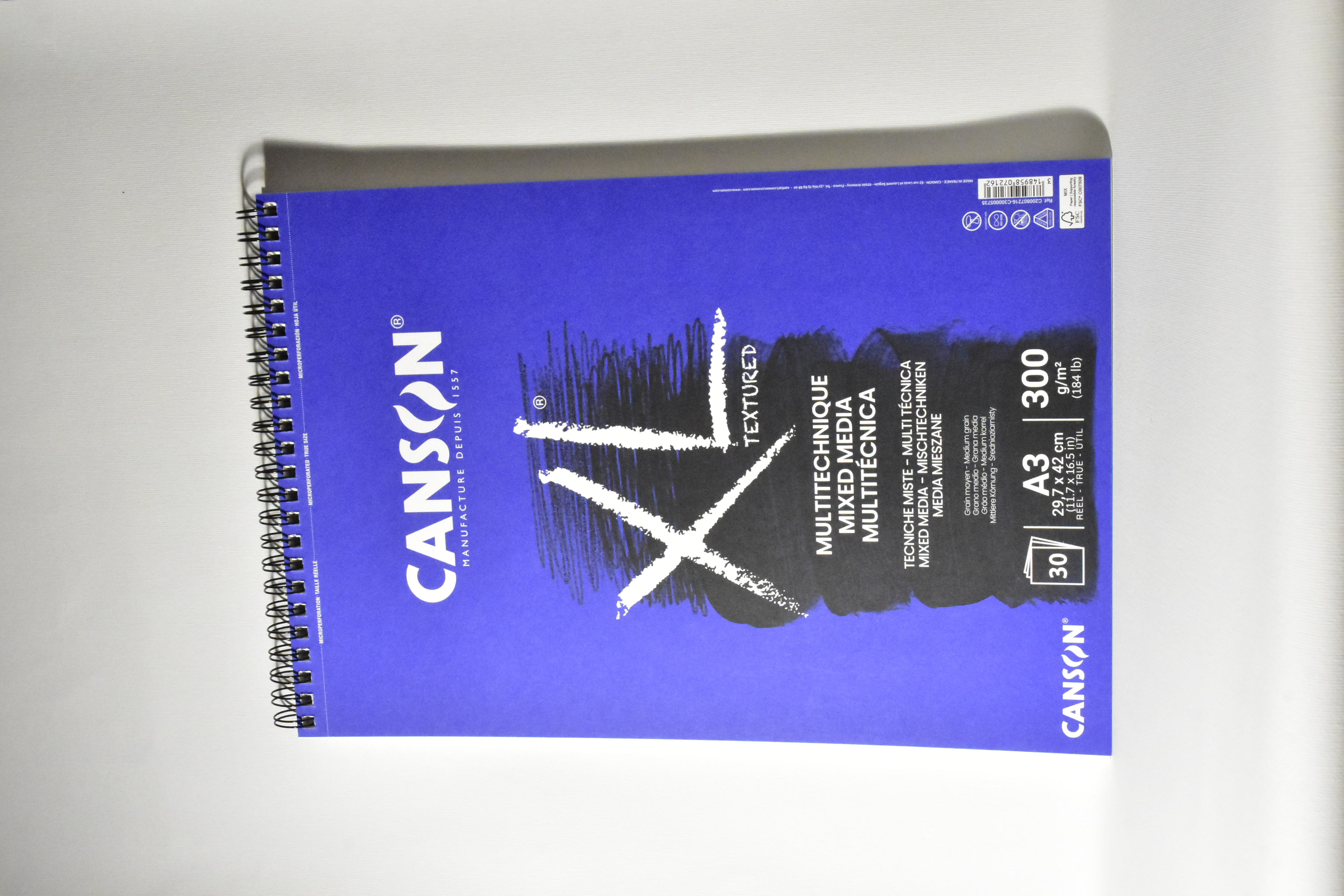 CANSON Album XL mix media textured 30F 300G			
