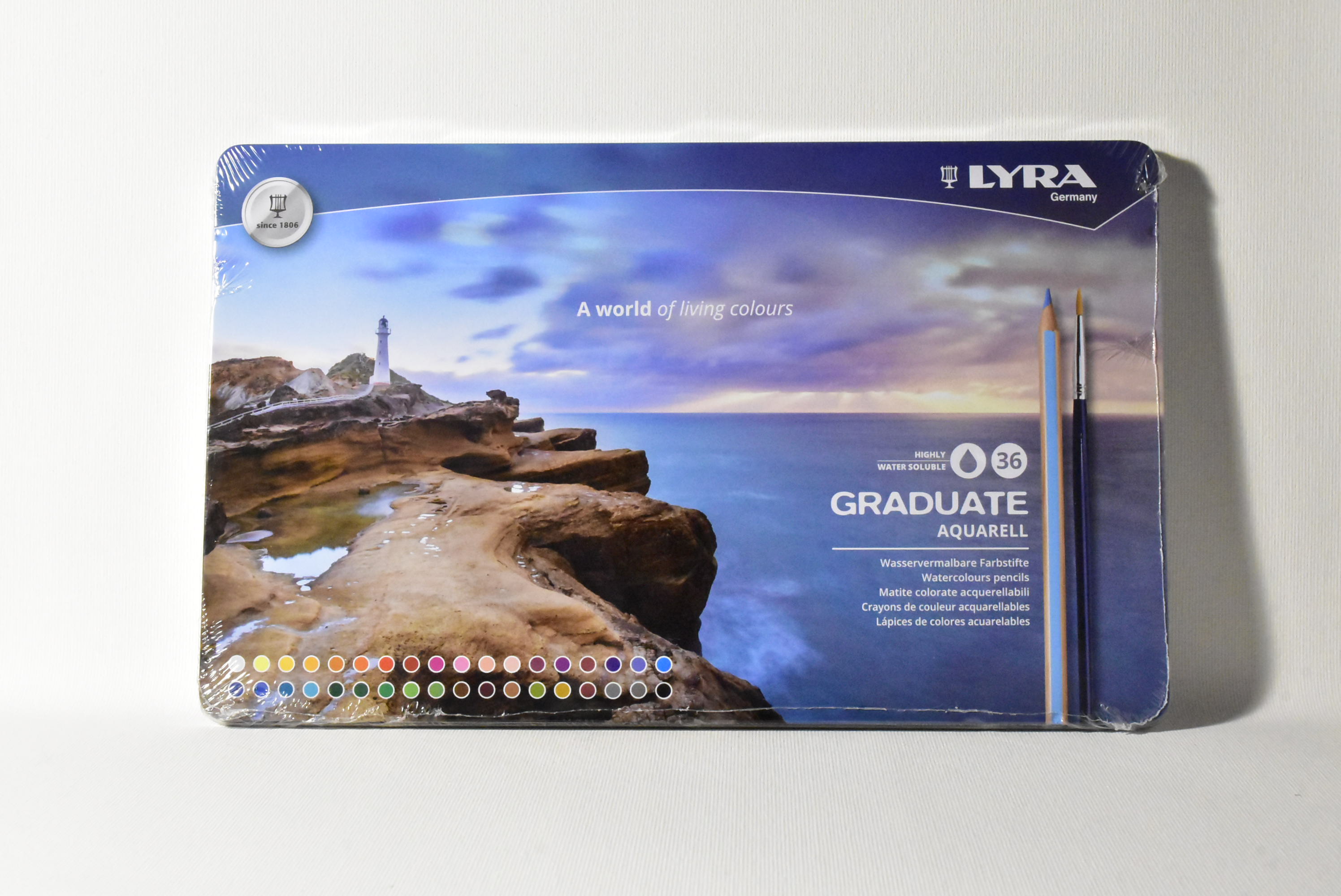 LYRA GRADUATE AQUARELL Matite colorate acquerellabili SCAT METALLO 36 PZ			